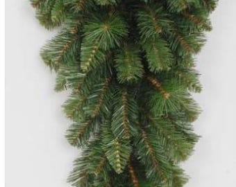 30 " Evergreen Swag Base, Evergreen Swag, Value Pine Swag, 30 inch Door Swag, Fake Pine Wreath Frame, **Message me if you want multiples