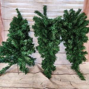 24" Pine Swag, (Set of 3), Christmas Evergreen Pine Swag, Pine Wreath for Door, Swag Base, Pine Swag for Wreath making, Centerpiece swag