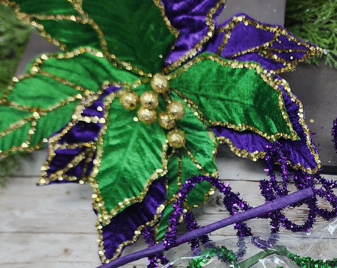 mardi gras velvet ribbon