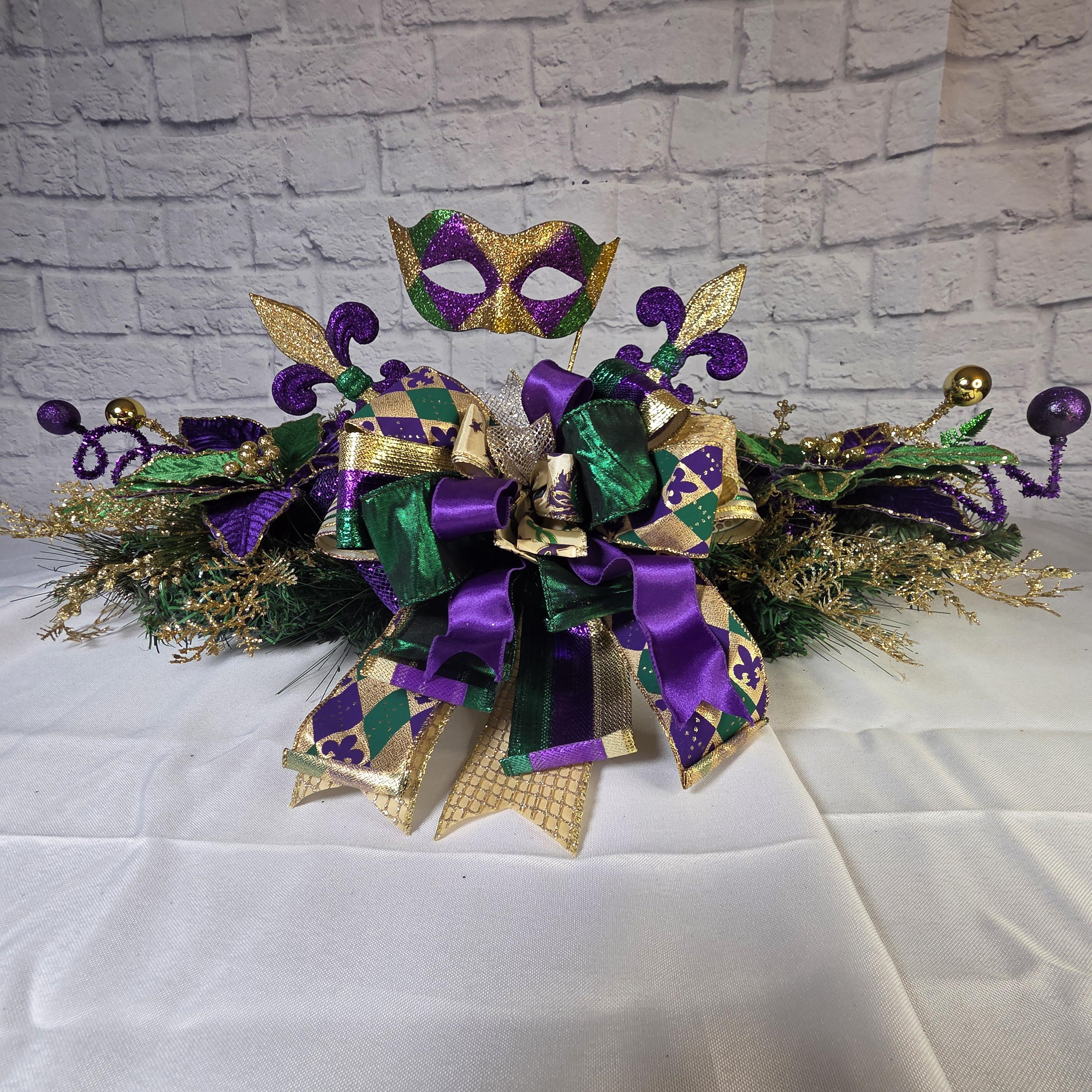 Mardi Gras Mask Centerpiece