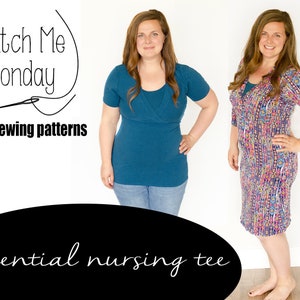 Essential Nursing Tee --PDF SEWING PATTERN--