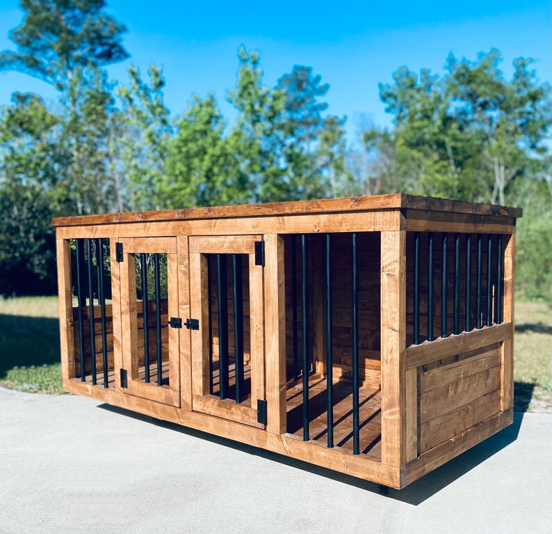 Dog Kennel // FREE SHIPPING // Farmhouse Dog Kennel // Dog Etsy