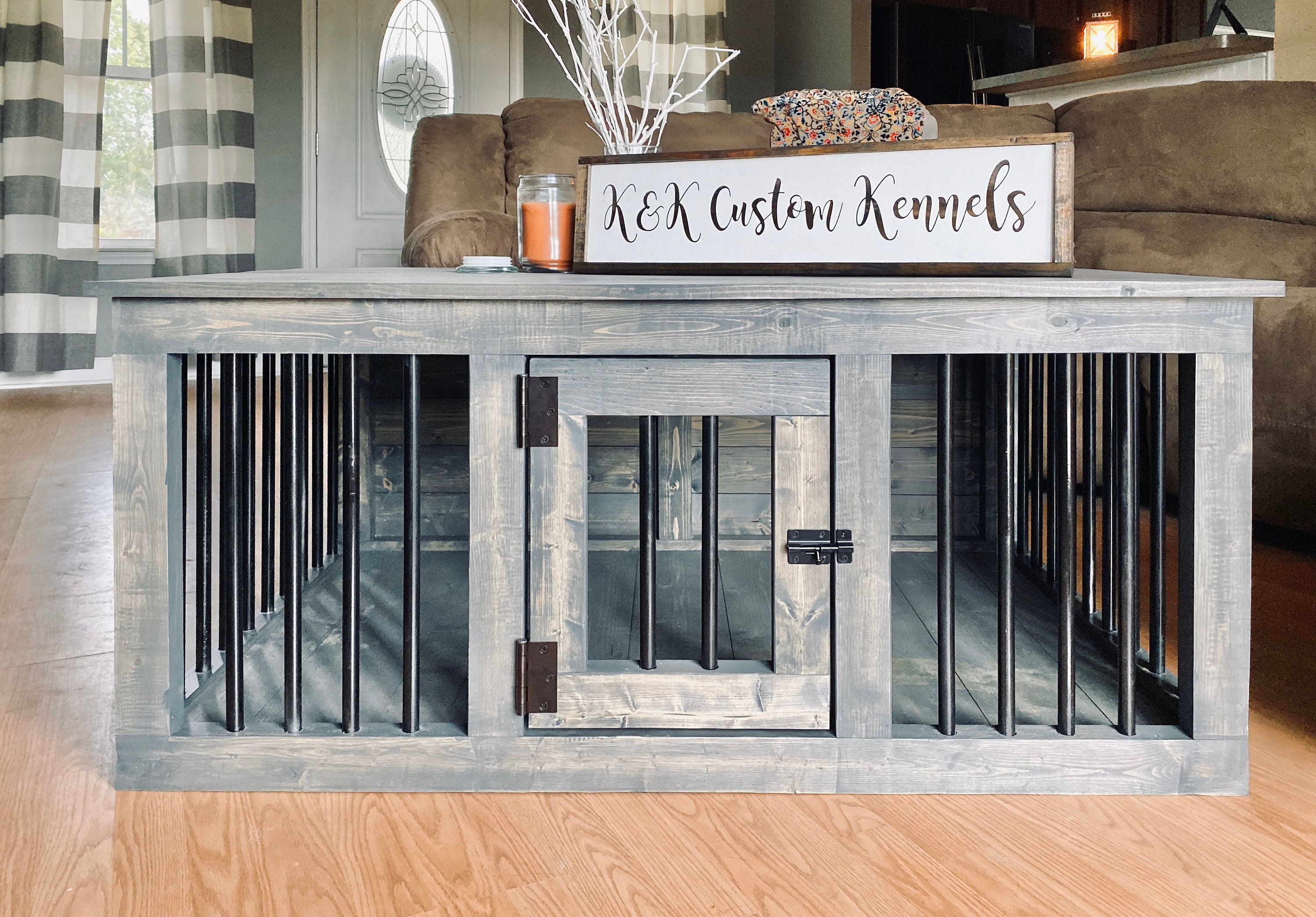 Dog Kennel Free Coffee Table Farmhouse Dog Kennel Free Coffee, Pet Crate Coffee Table