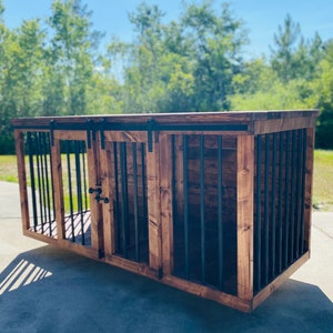 Dog Kennel // FREE SHIPPING // Farmhouse Dog Kennel // Dog Crate // Dog Furniture // Rustic Dog Kennel // Tv Stand // Indoor Dog House
