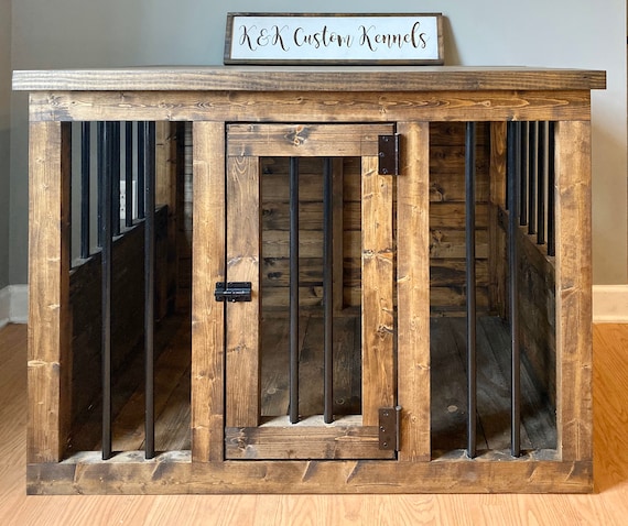 farmhouse dog crate
