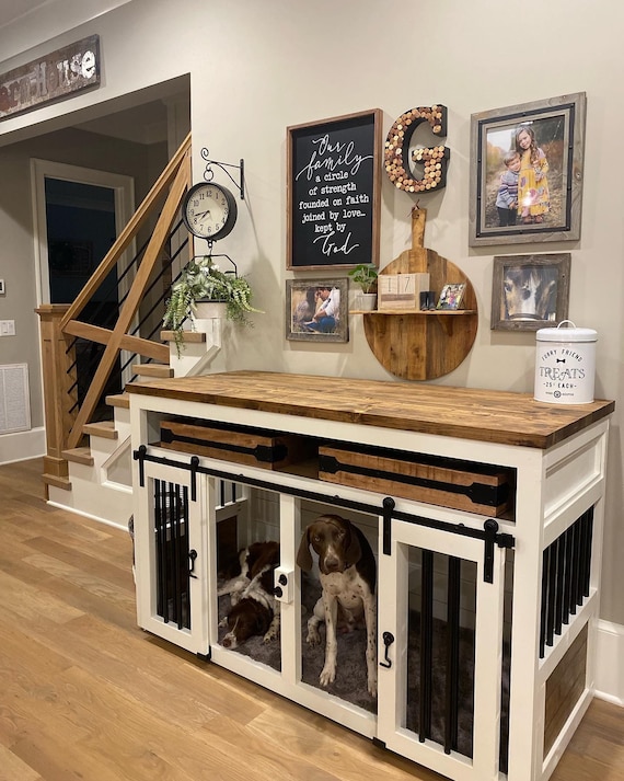 Rustic Farmhouse Dog Crate