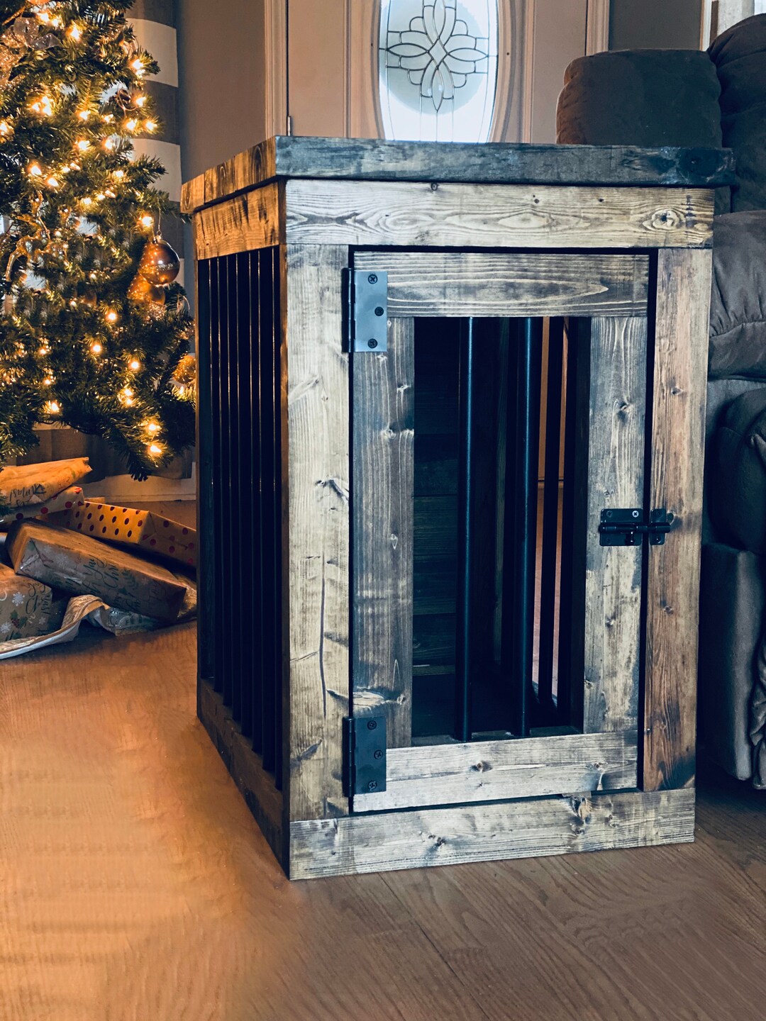 Dog Kennel FREE SHIPPING Nightstand End Table Bedside Table Farmhouse