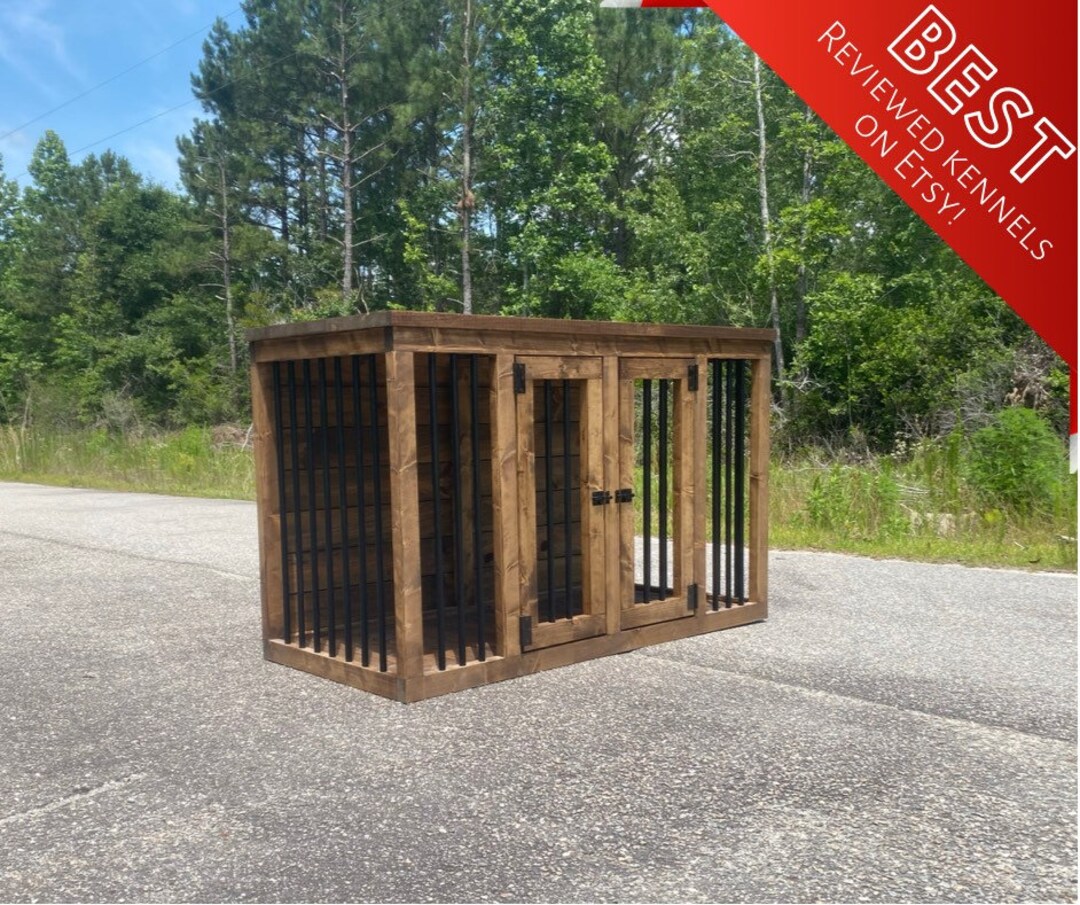 Dog Kennel // FREE SHIPPING // Farmhouse Dog Kennel // Dog Crate // Dog
