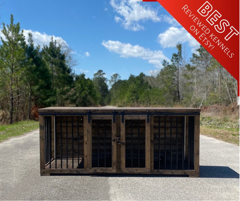 Dog Kennel // FREE SHIPPING // Farmhouse Dog Kennel // Dog Crate // Dog Furniture // Rustic Dog Kennel // Tv Stand // Indoor Dog House