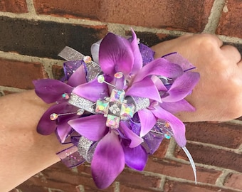 Purple Orchid Corsage / Prom- Homecoming Corsage