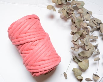 Super soft 12mm cotton string - "POMEGRANATE"