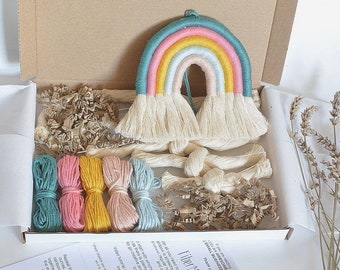 Rainbow DIY KIT - Make your own macrame RAINBOW