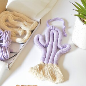 Cactus KIT - Make Your Own Little Macrame Cactus Wall Hanging, DIY ...