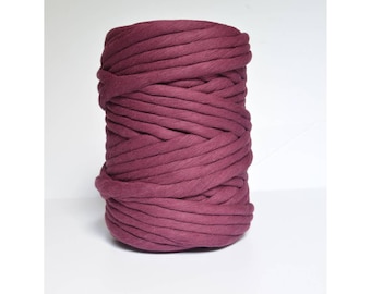 60m super soft 12mm cotton string - "BEETROOT"