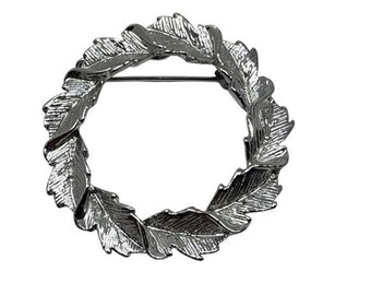 Vintage Silver Leaf Brooch Gerry's