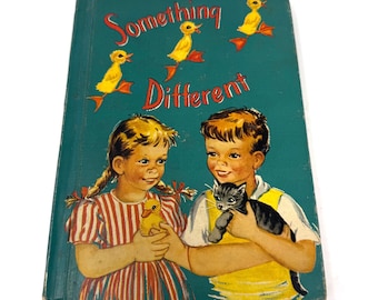 Vintage 1947 Something Different Childrens Book Eva Knox Evans Pelagie Doane