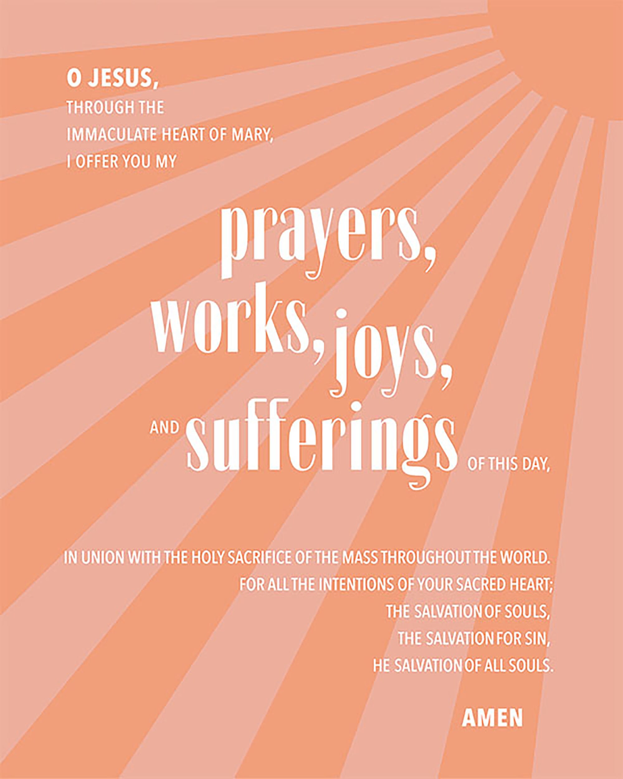 Catholic Morning Prayer Poster Digital Download Etsy