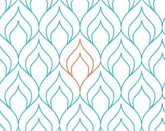 One Eye - E2E digital quilt pattern for longarm machine quilting, Fast and Easy E2E for longarm computer quilting