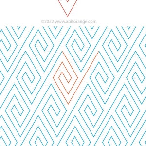 Old Pinwheel E2E - digital quilting design for longarm computer machine quilting, Edge to edge E2E fast quilting.