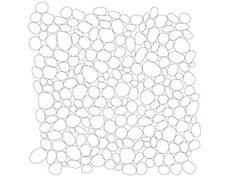 Pebbles - E2E & Block -  Digital Quilting design/pattern