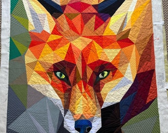 Autumn the Fox (Option B) - Digital Quilting Design