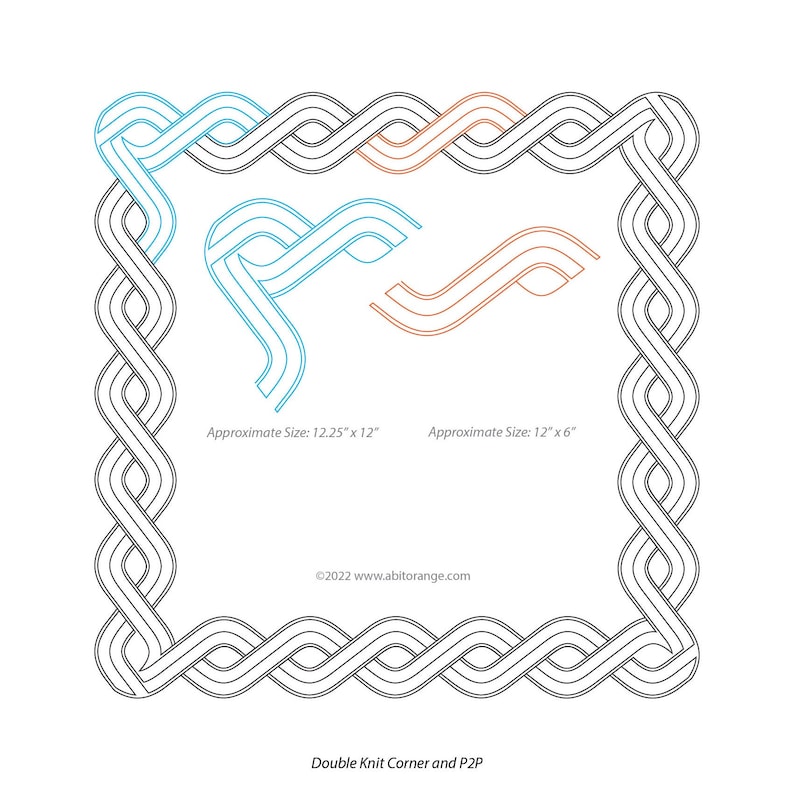 Double Knit Edge to Edge E2E Digital Quilting Design/pattern for