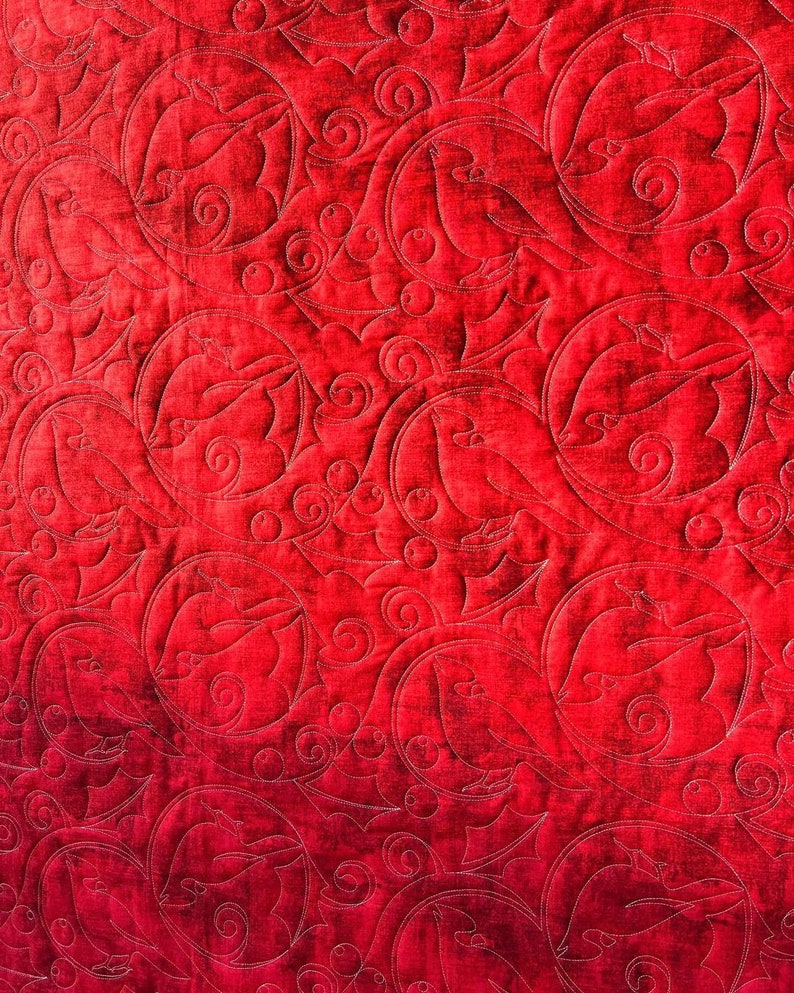 Cardinal E2E Digital Quilt Pattern for Longarm Machine Quilting