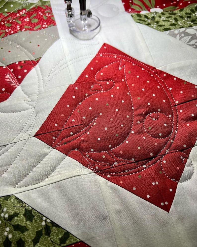 Cardinal E2E Digital Quilt Pattern for Longarm Machine Quilting