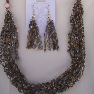 Caramel Ladder Necklace/Earrings