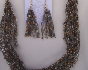 Caramel Ladder Necklace/Earrings