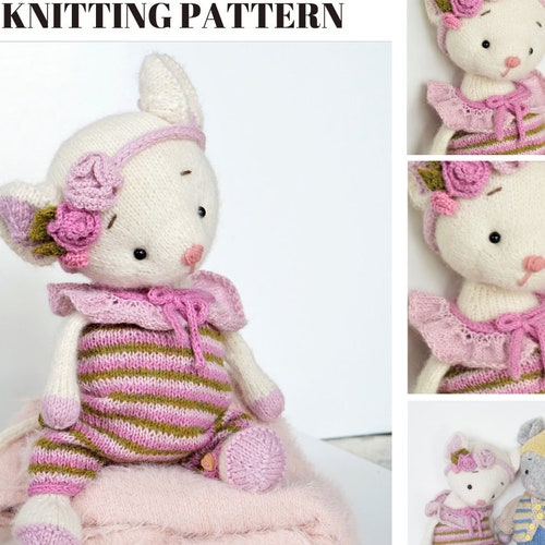 Toy Clothes Knitting Pattern Outfit Little Charming Mouse - Etsy