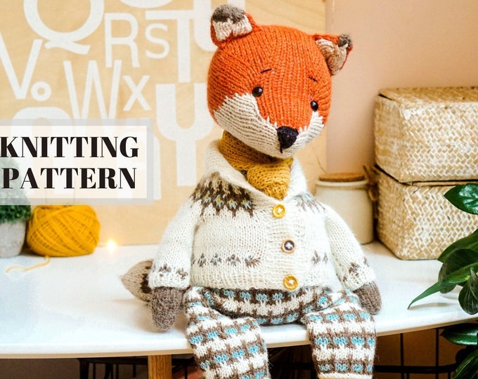 Fox Set "The Little Prince" knitting patterns / toy knitting patterns / animal knitting patterns / Toy clothes - all included