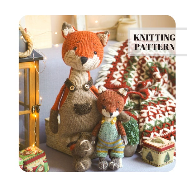 christmas knitting patterns / toy knitting patterns / animal knitting patterns / Toy clothes - all included / Polushkabunny