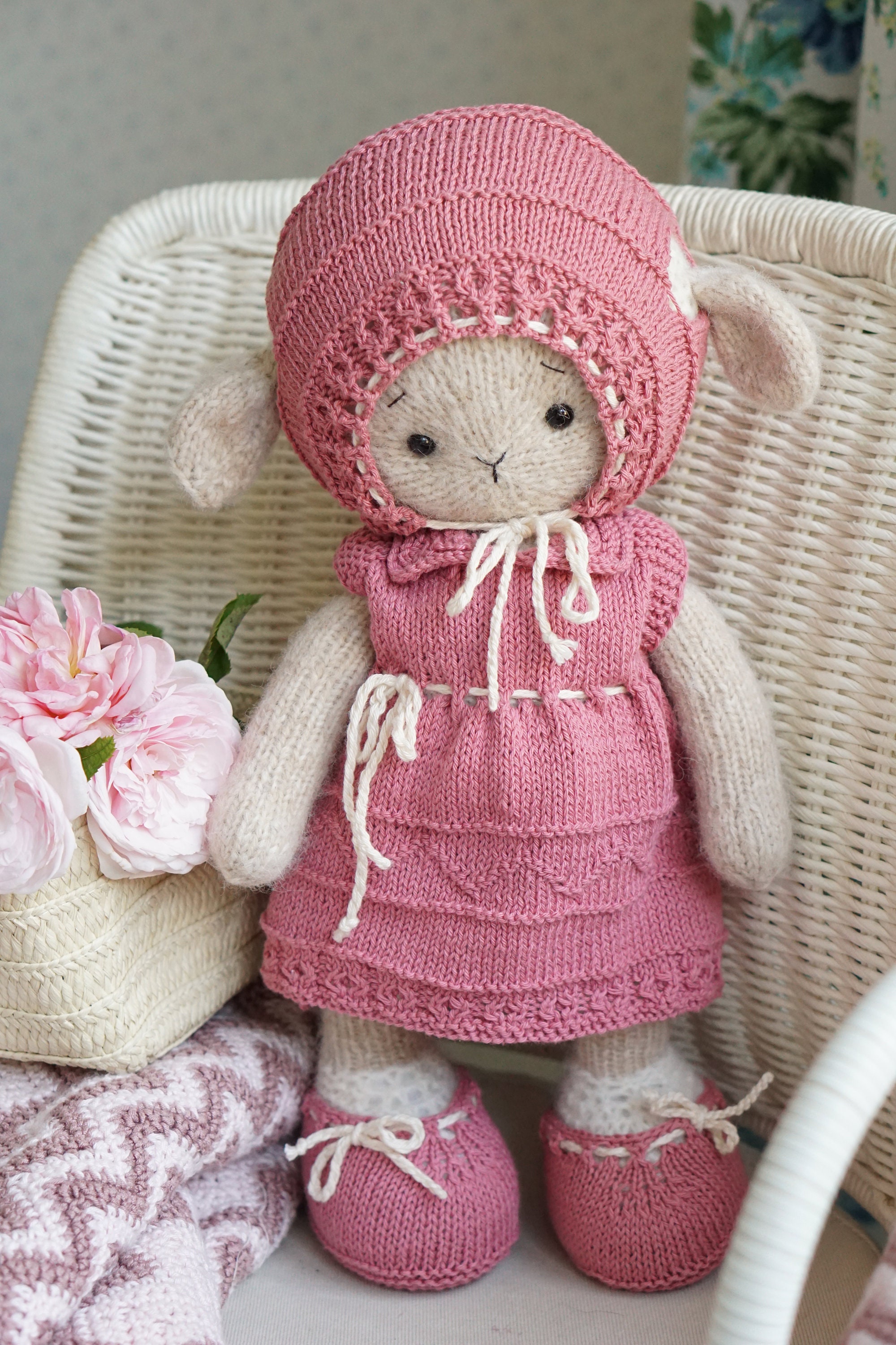 Toy clothes knitting pattern for toys Outfit Etsy
