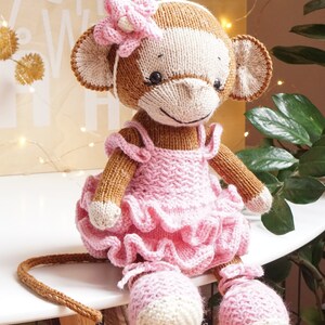 Toy Clothes Knitting Pattern- BALLERINA - Doll Clothes Knitting Pattern ...