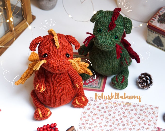 Knitted DRAGON pattern