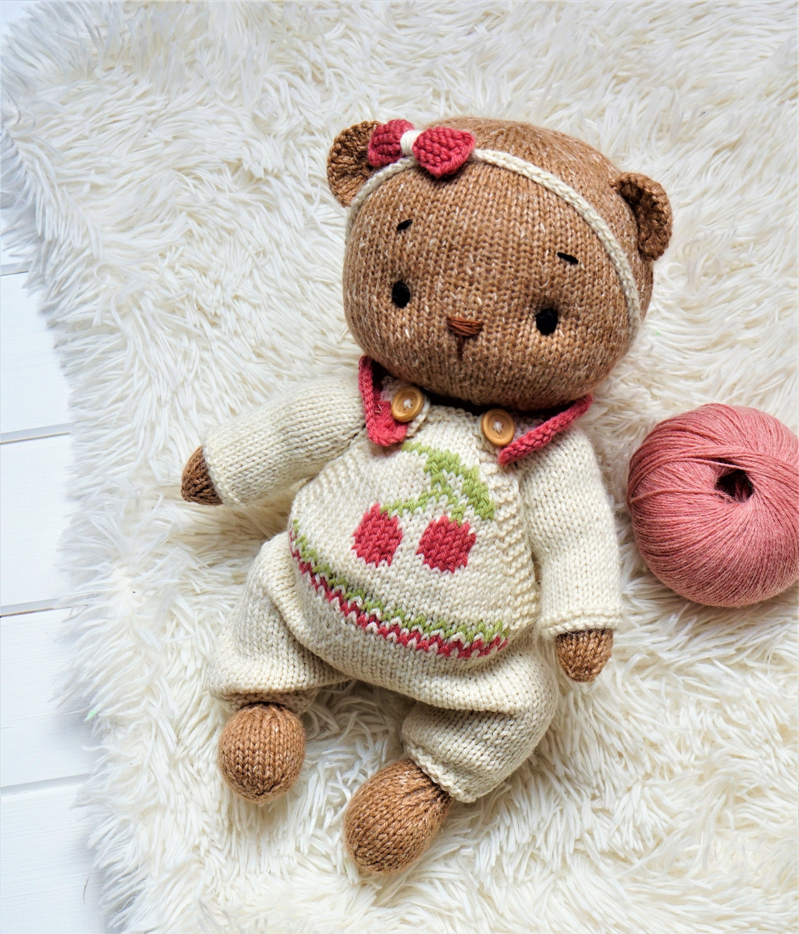 Teddy Bear Knitting Pattern Uk - Mikes Natura