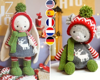 Knitting Toy Clothes Pattern - Christmas Gnome / Polushkabunny