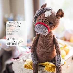 Victor Gallopmane - Knitting Horse Pattern by Mariia Ermolova @polushkabunny