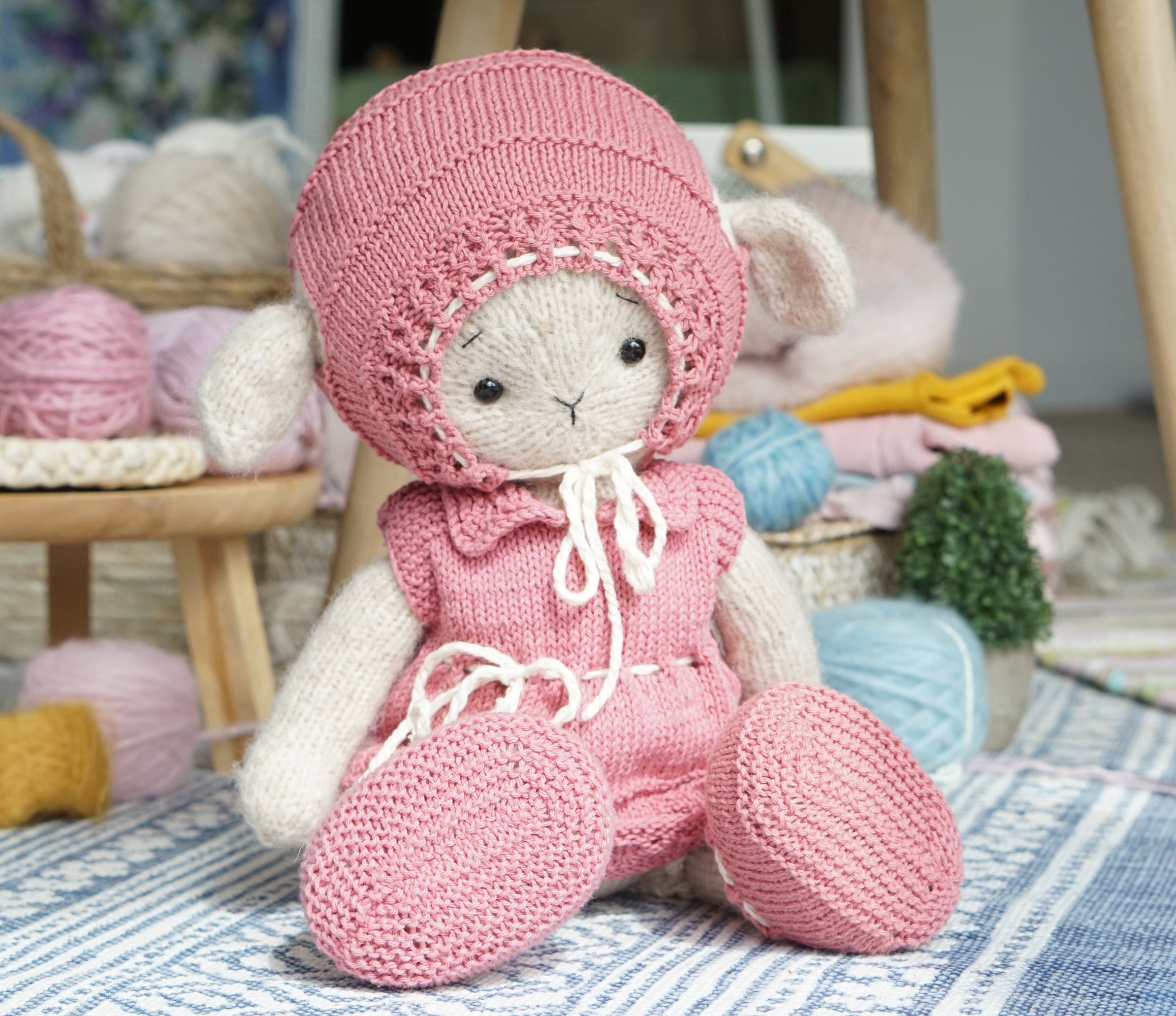 Toy clothes knitting pattern for toys Outfit Etsy