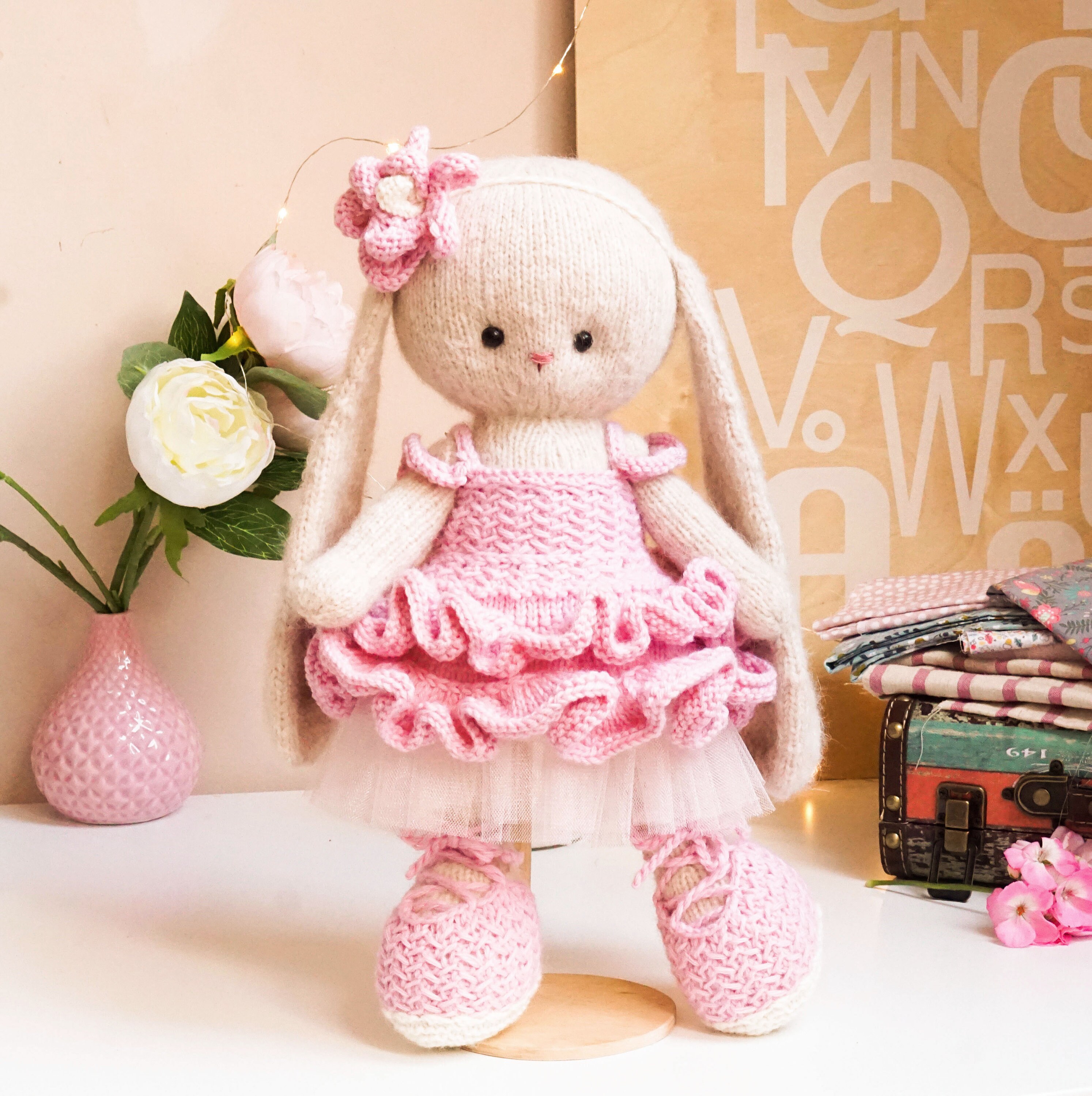 Toy Clothes Knitting Pattern BALLERINA Doll clothes knitting pattern