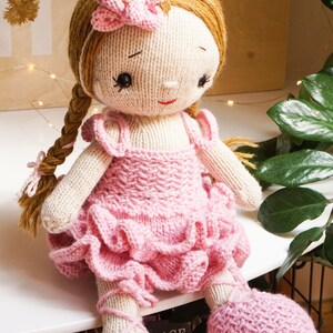 Toy Clothes Knitting Pattern- BALLERINA - Doll Clothes Knitting Pattern ...