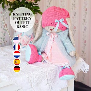 doll clothes knitting pattern - Toy Clothes Knitting Pattern - Basic Outfit