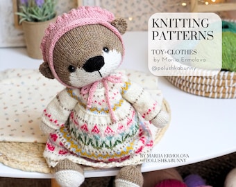 Knitting Otter Toy and Clothes Patterns – by Mariia Ermolova @polushkabunny