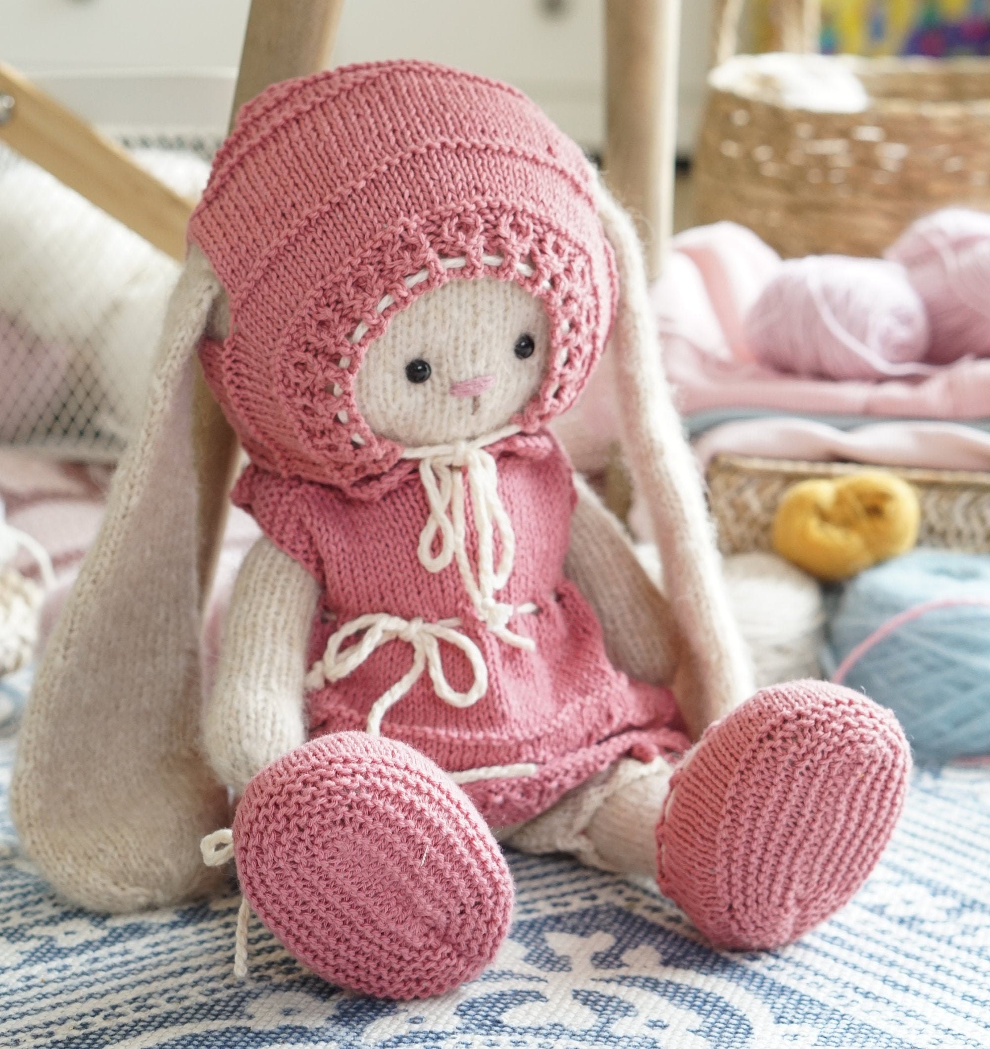 Toy clothes knitting pattern for toys Outfit Etsy