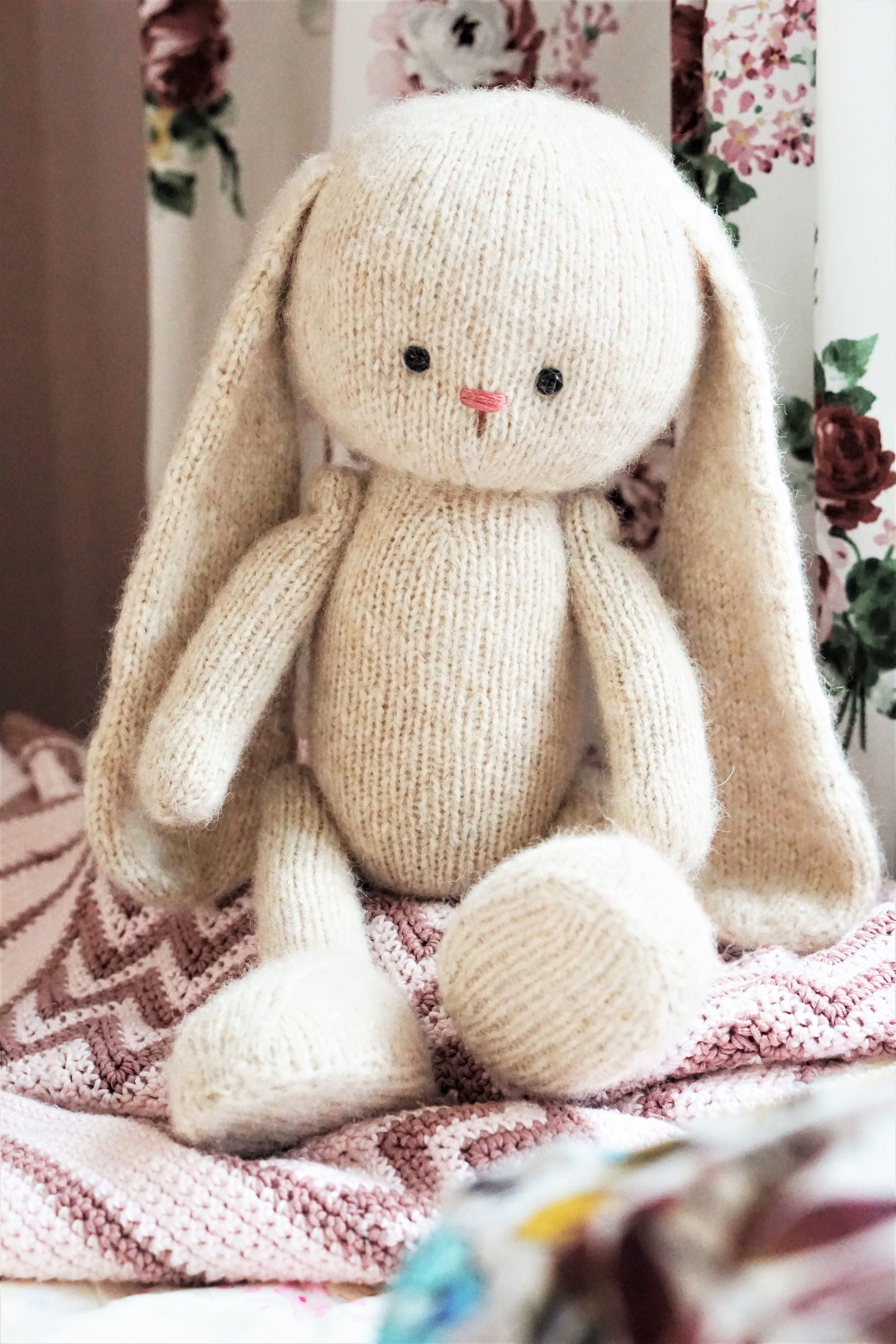 Bunny Knitting Pattern 15 Inches Tall Toy Knitting Pattern Etsy UK