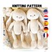 Bunny knitting pattern (15 inches tall) - Toy Knitting Pattern / Polushkabunny 