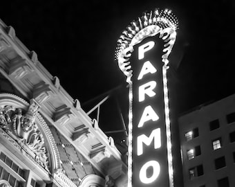 The Paramount Theatre (B&W) - Fine Art Print, Austin Photography, Home Decor, Art Collectibles, Austin Art