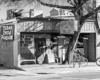 Texas Chili Parlor -  Fine Art Print, Austin Photography, Home Decor, Art Collectibles, Austin Art