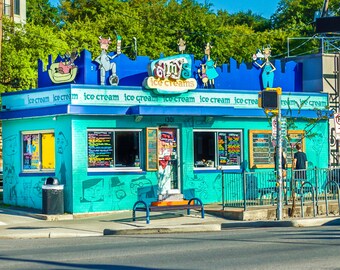 Amy's Ice Cream - South Congress Location - Fine Art Print, Austin Photography, Home Decor, Art Collectibles, Austin Art